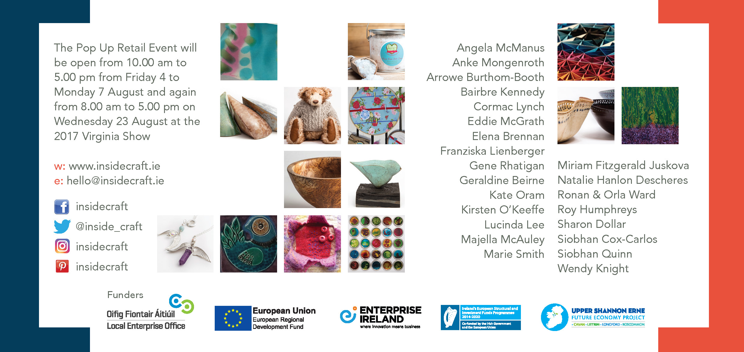 inside craft back of invite